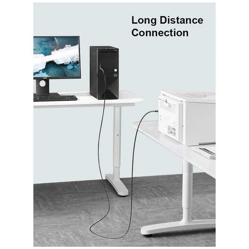 Mowsil USB 2.0 Type-A to Type-B Printer Cable – 480Mbps High-Speed 1.8mtr