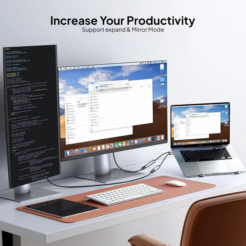 Mowsil USB-C to HDMI Adapter 4K@60Hz Aluminum Alloy High-Speed Converter for MacBook Laptop & iPad