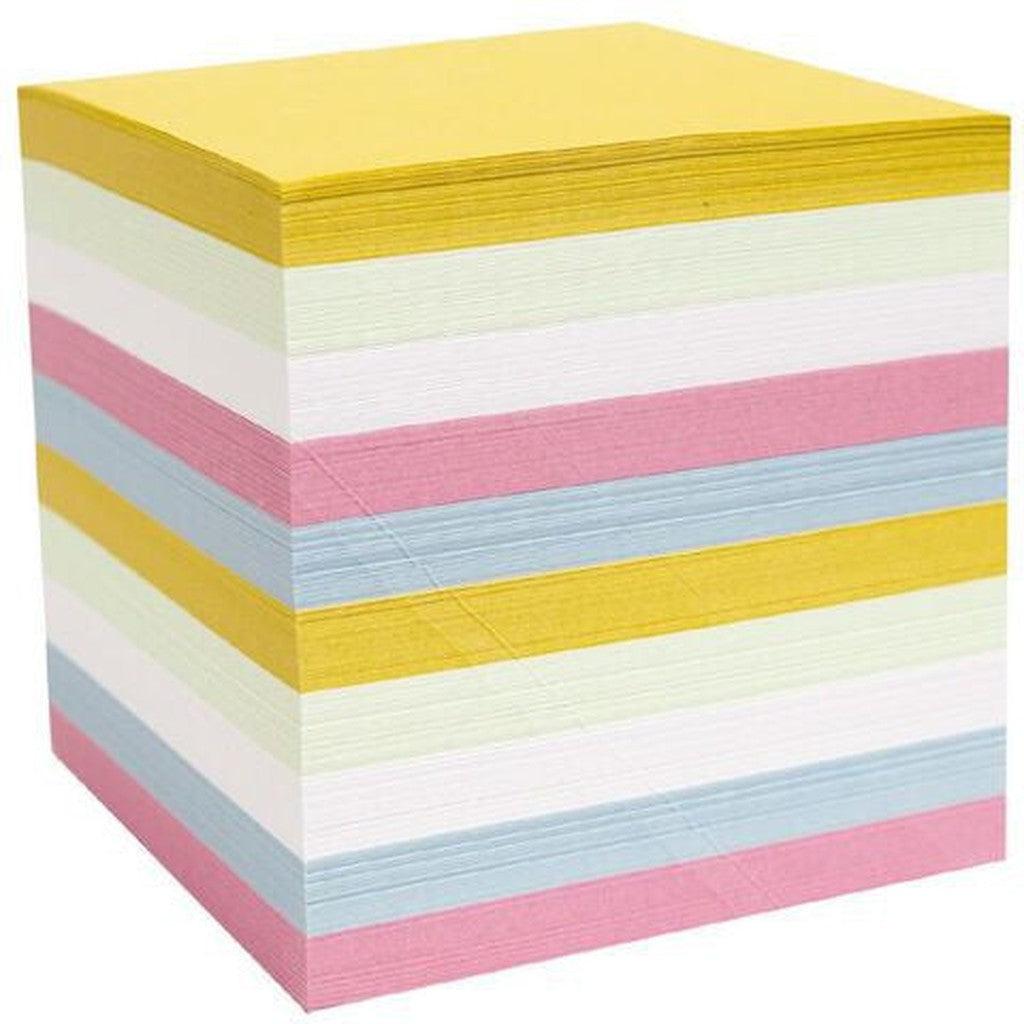 NoteStack Colored Memo Cube Non Adhesive