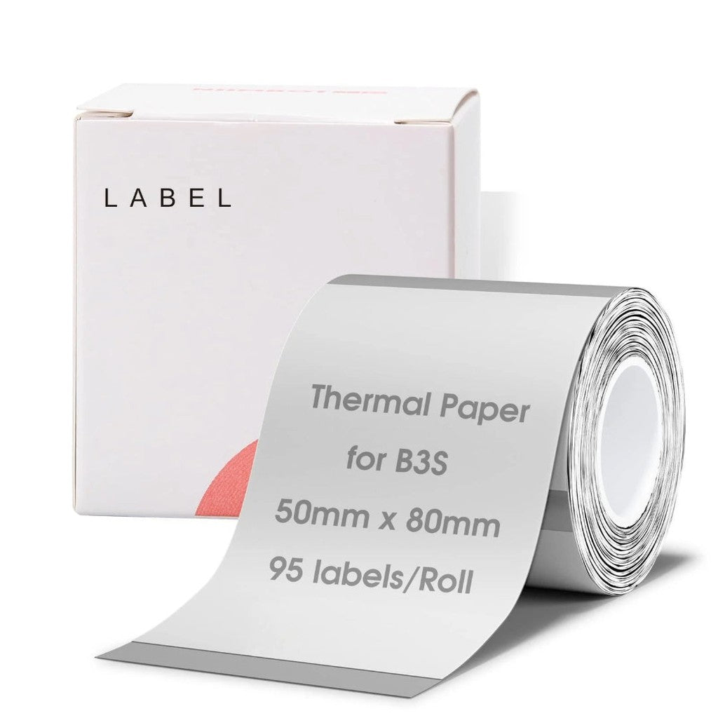 NIIMBOT B21, B1, B3S Clear Transparent labels 50x80mm-95pcs