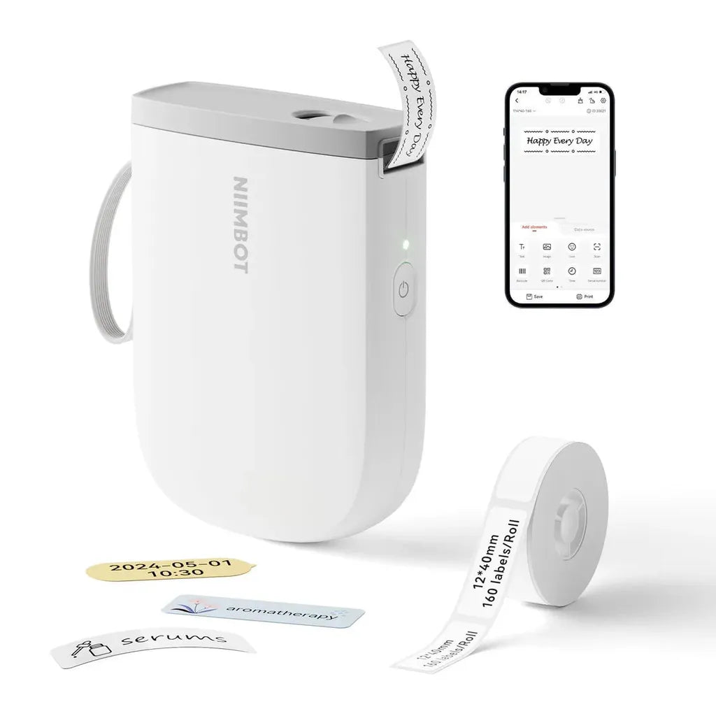 NIIMBOT D11H Mini Thermal Label Printer White