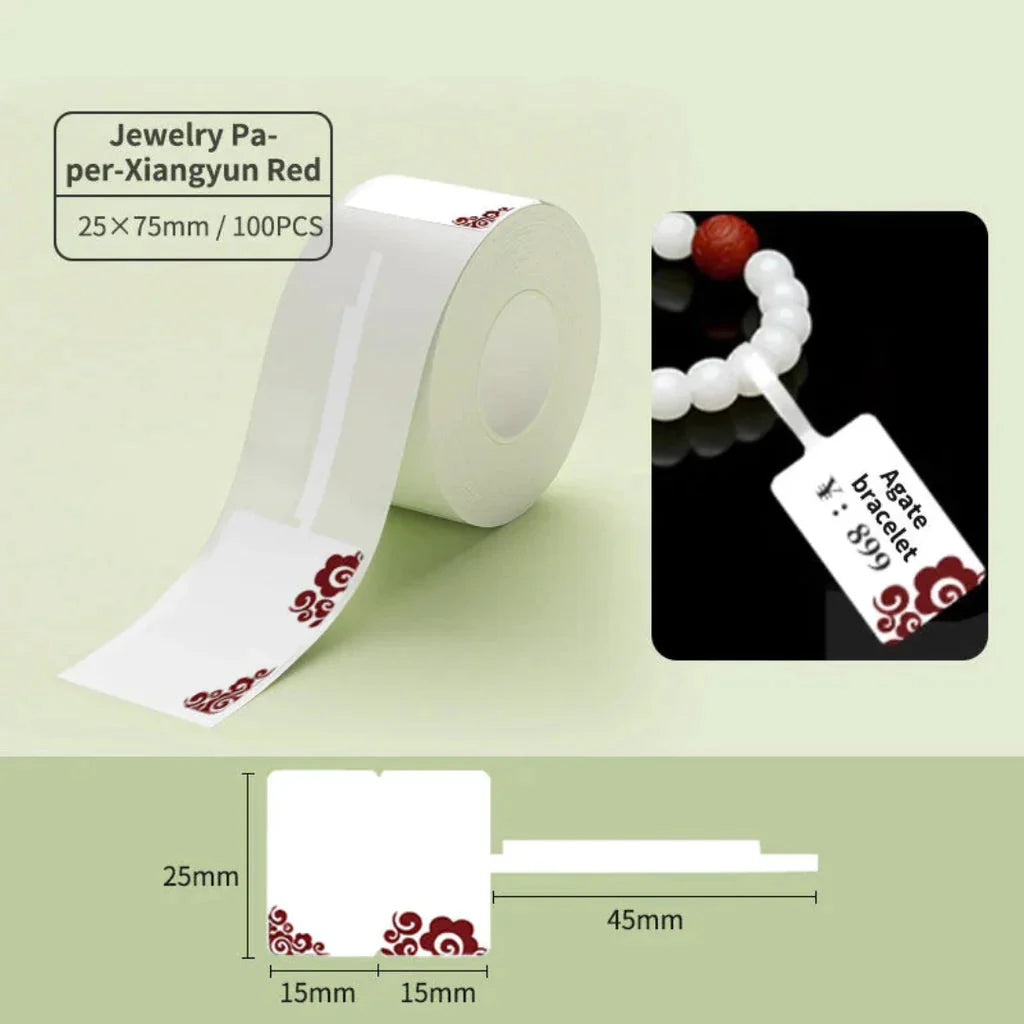 NIIMBOT White Label for B21, B1, B3S 25x75mm-jewels-100pcs