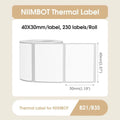 NIIMBOT White Label for B21, B1, B3S 40x30mm-230pcs