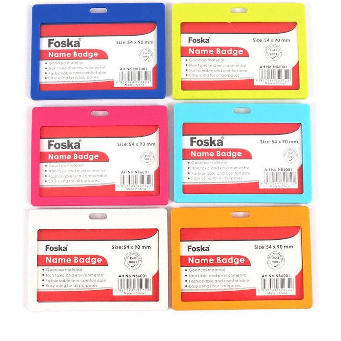 Name Badge Foska - (Nb6001) 54 X 90 mm