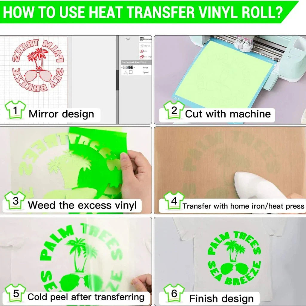Neon Green Vinyl Sticker Roll – 50cm x 1m