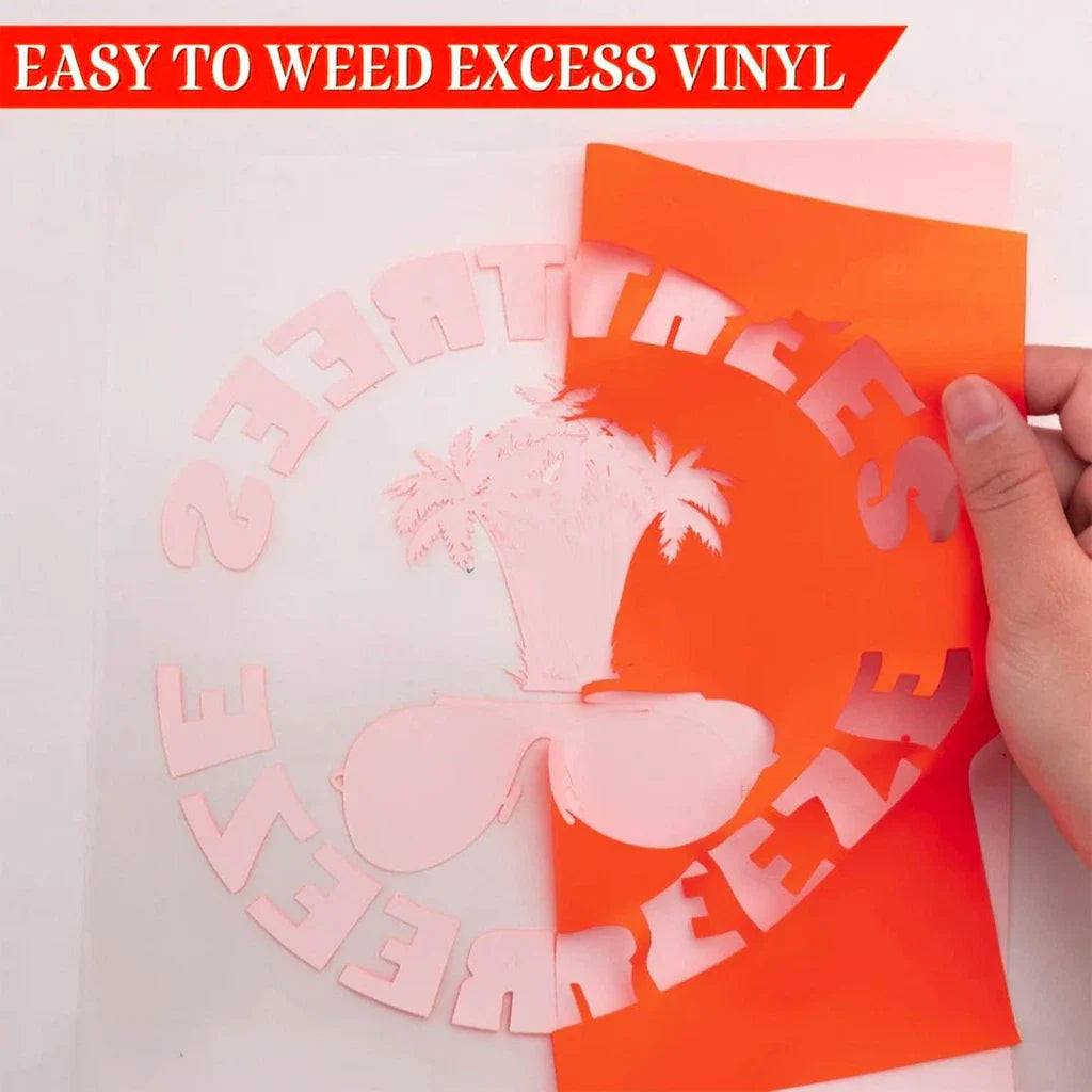 Neon Orange Vinyl Sticker Roll – 50cm x 1m