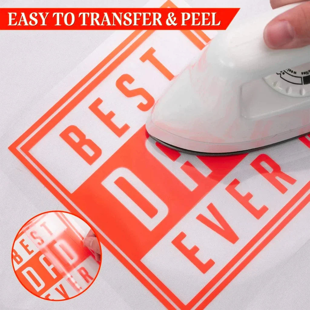 Neon Orange Vinyl Sticker Roll – 50cm x 1m