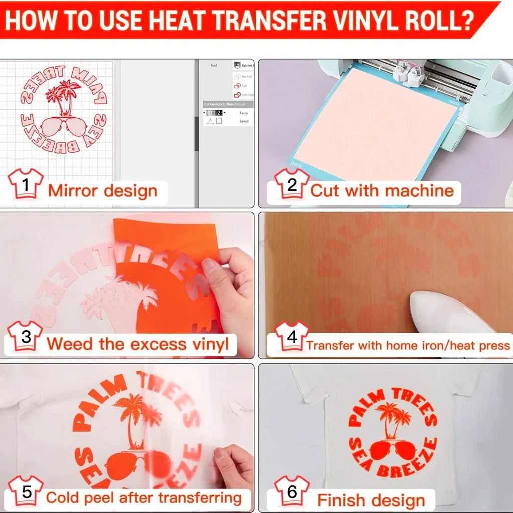 Neon Orange Vinyl Sticker Roll – 50cm x 1m