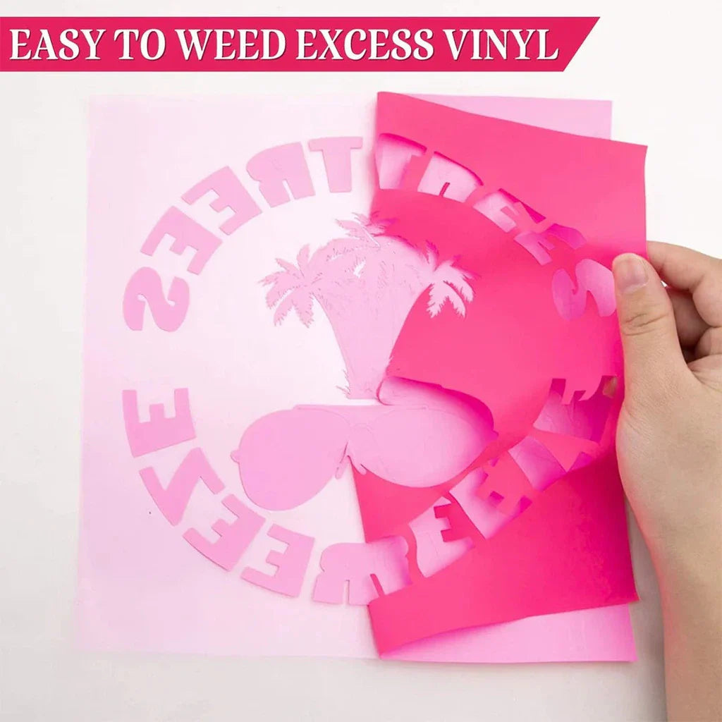 Neon Pink Vinyl Sticker Roll – 50cm x 1m