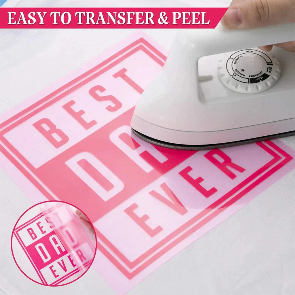 Neon Pink Vinyl Sticker Roll – 50cm x 1m