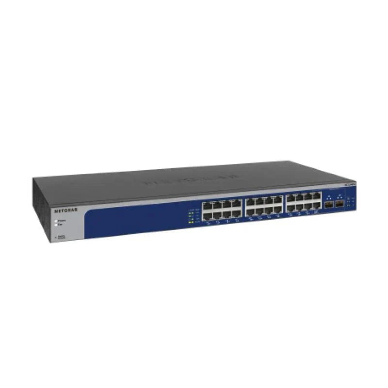 Netgear Plus XS724EM - 24-Ports Ethernet / 2-Ports SFP+ / Gigabit / Rack-Mountable - Switch