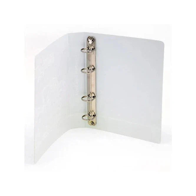 White Presentation Binder 4Ring A4 16mm