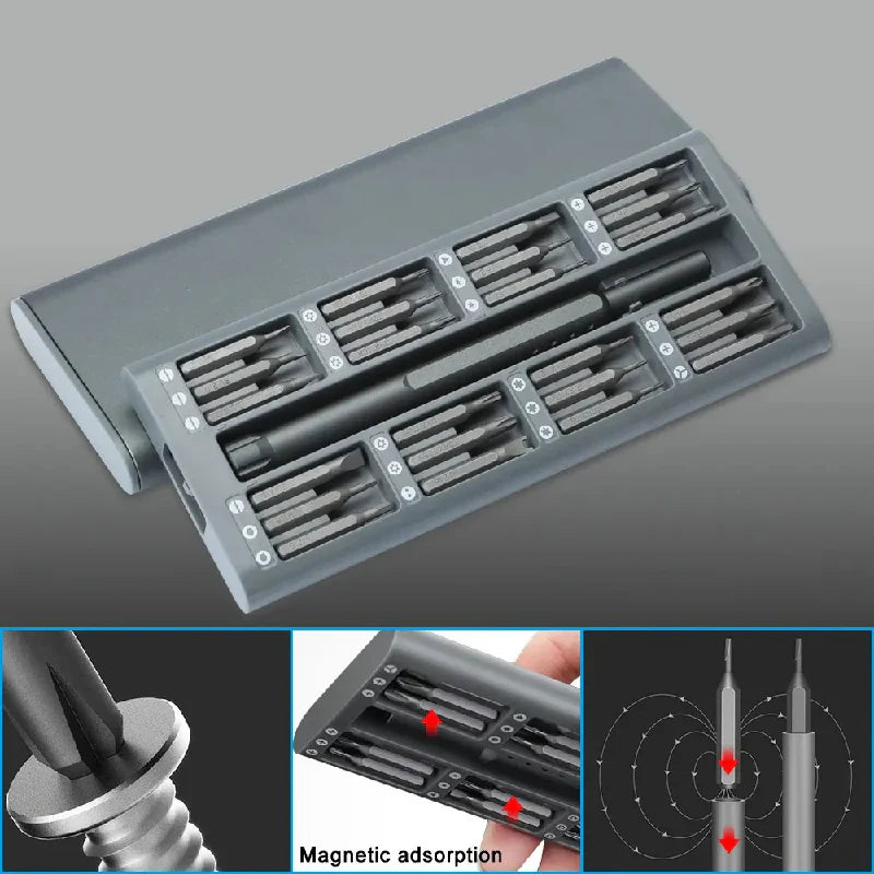 24 IN 1 S2 STEEL BITS SCREWDRIVER SET FOR CAMERA REPAIR