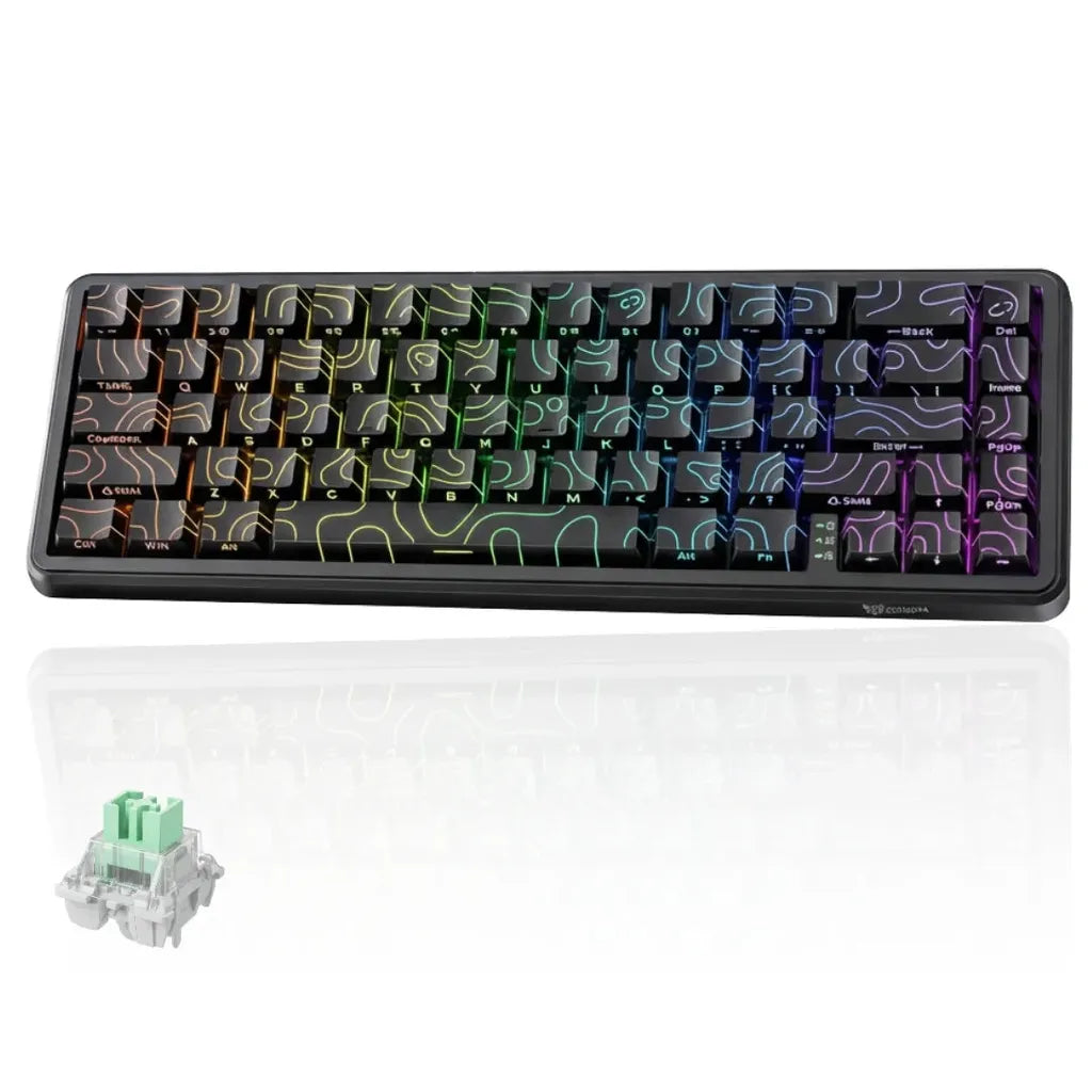 ONIKUMA G67 Wired Mechanical Gaming Keyboard with RGB Lighting 67 Keys