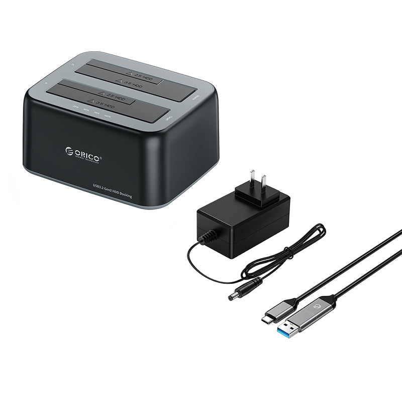 ORICO 2.5"/3.5" SATA HDD/SSD Dual-Bay Dock
