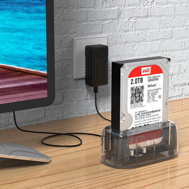 ORICO 3.5 inch Transparent USB 3.0 Hard Drive Dock - Transparent