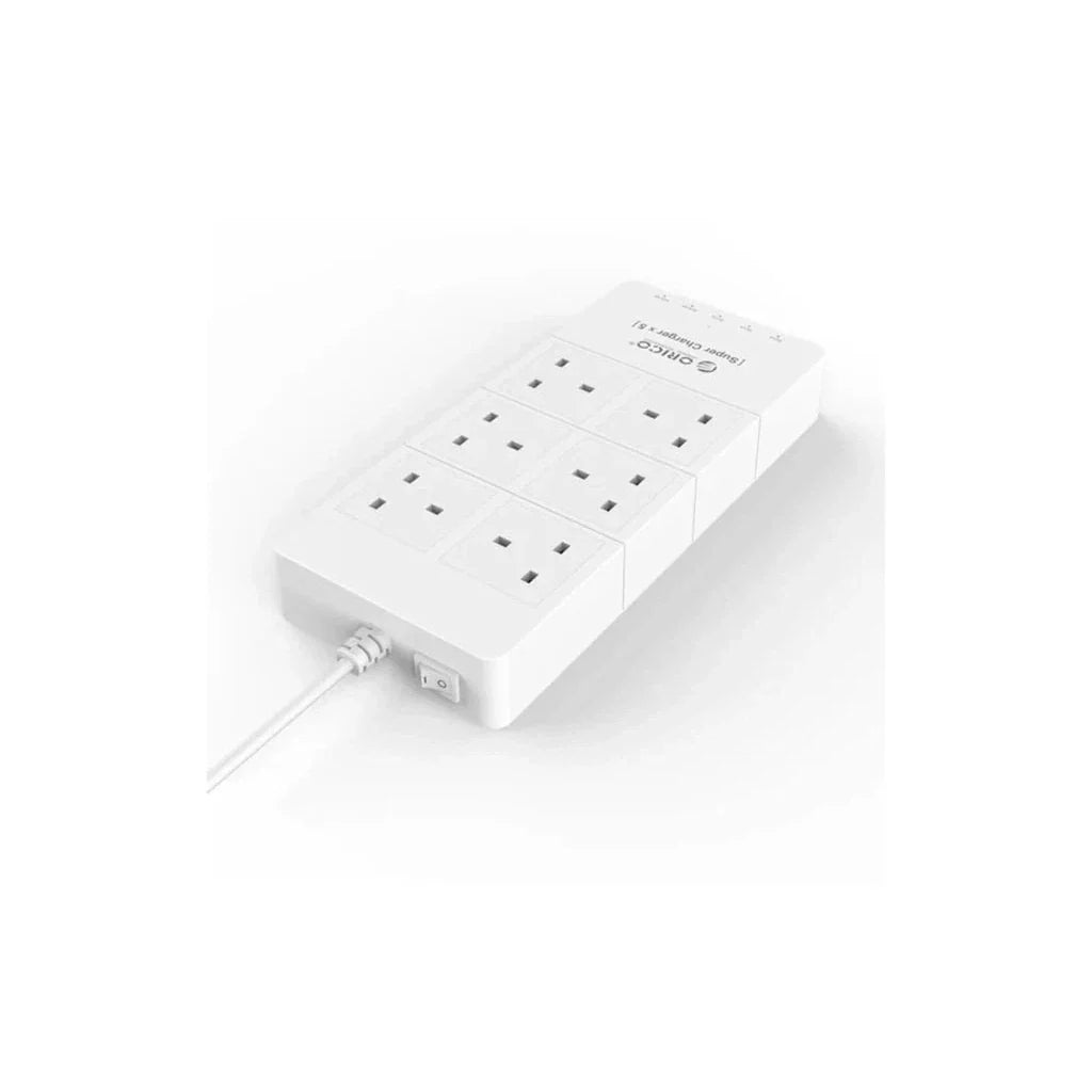 ORICO 6 Ac Outlet Surge Protector With 5 USB Charging Port - White