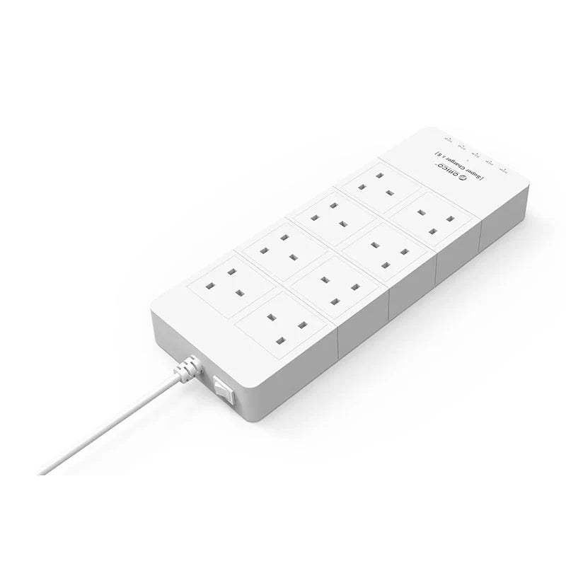 ORICO 8 AC Outlet Surge Protector with 5 USB Charging Port - White