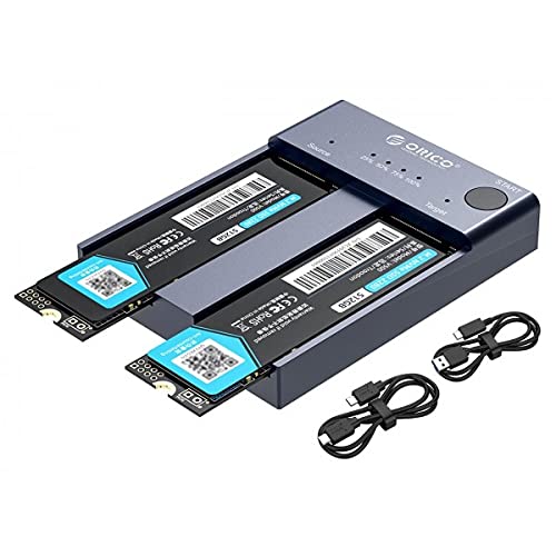 ORICO M.2 NVME SSD Enclosure Aluminum Dual Bay - M2P2-C3-C