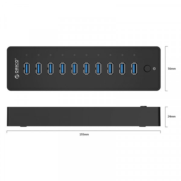 ORICO P10U3 USB 3.0 Powered 10 Port HUB