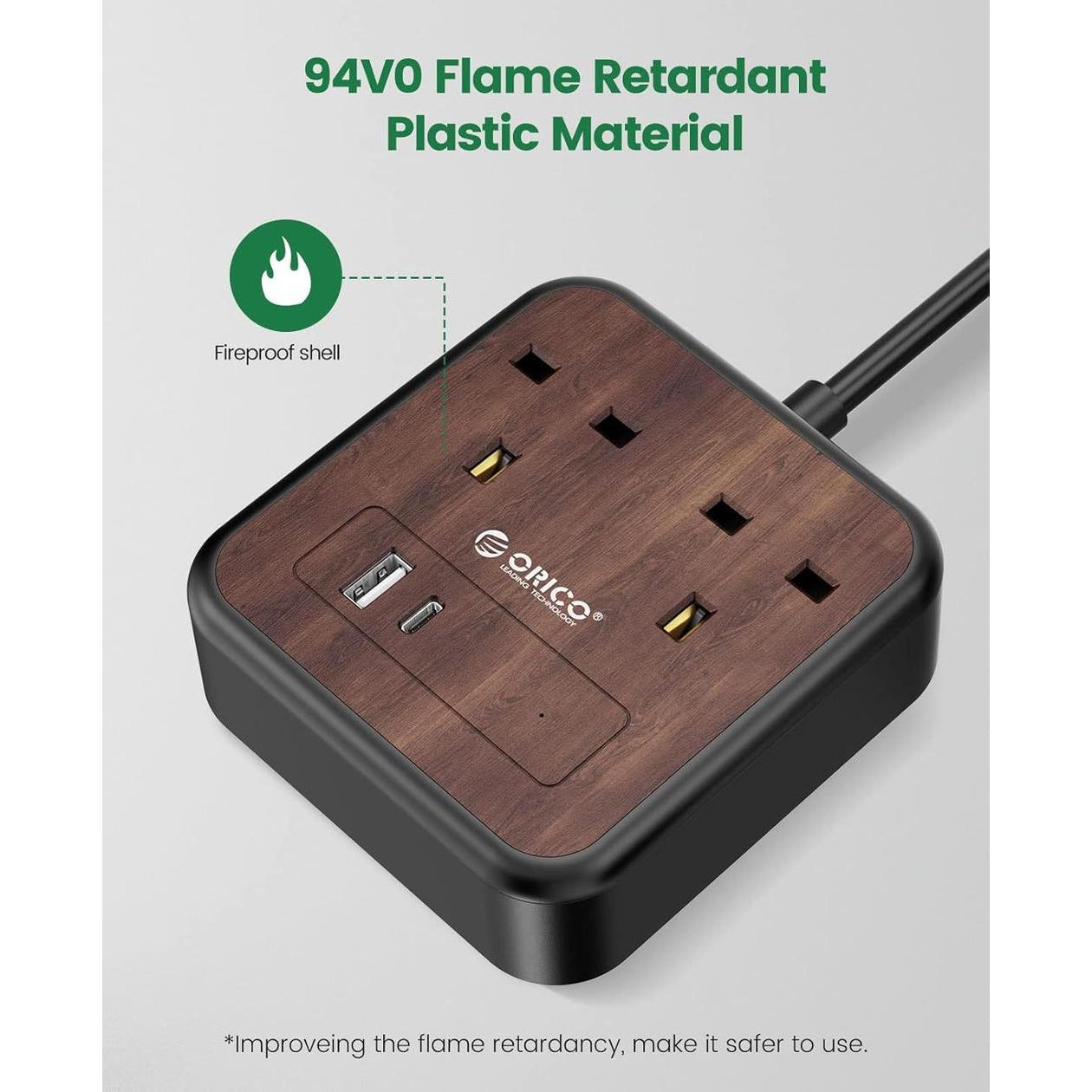 ORICO Power Strip With 3 USB Port 3 Pin - 1.5 Meter
