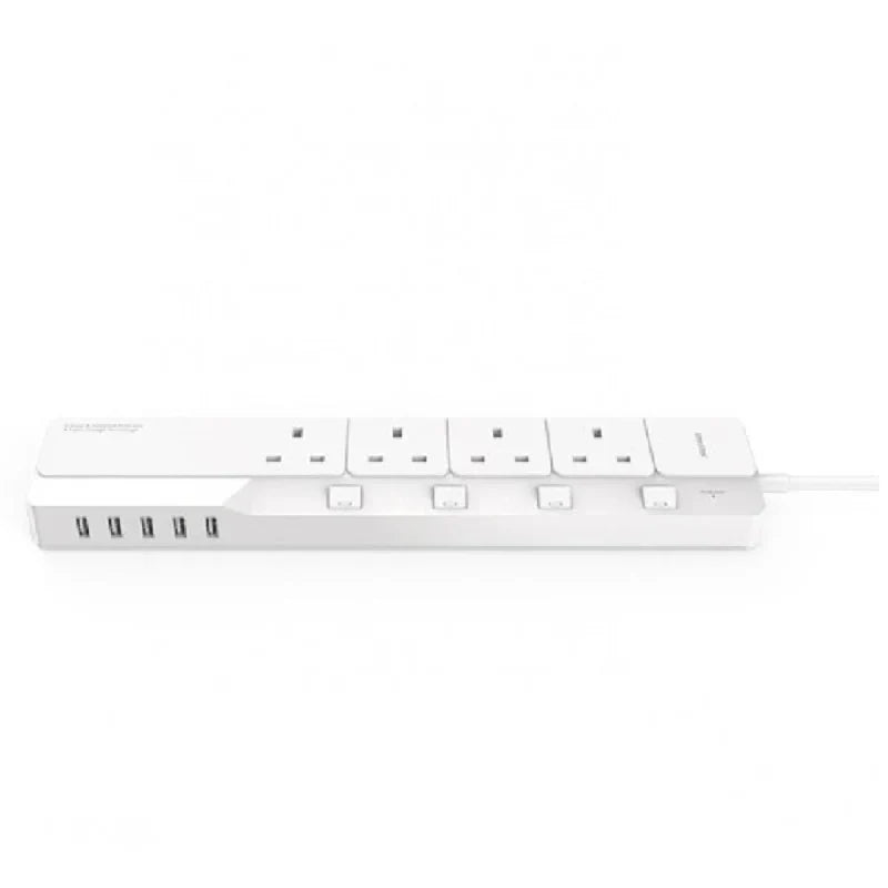 ORICO Surge Protector With 5 USB Ports - White