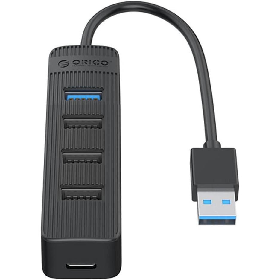 ORICO TWU32-4A-BK-EP USB 3.0 Hub + 3 x USB 2.0 5Gbps Cable 15 cm, 4A, Black