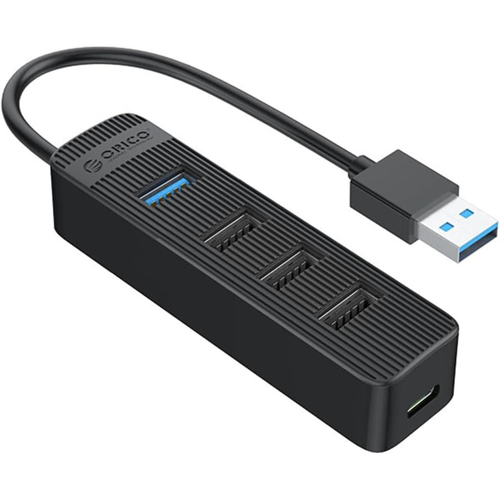ORICO TWU32-4A-BK-EP USB 3.0 Hub + 3 x USB 2.0 5Gbps Cable 15 cm, 4A, Black