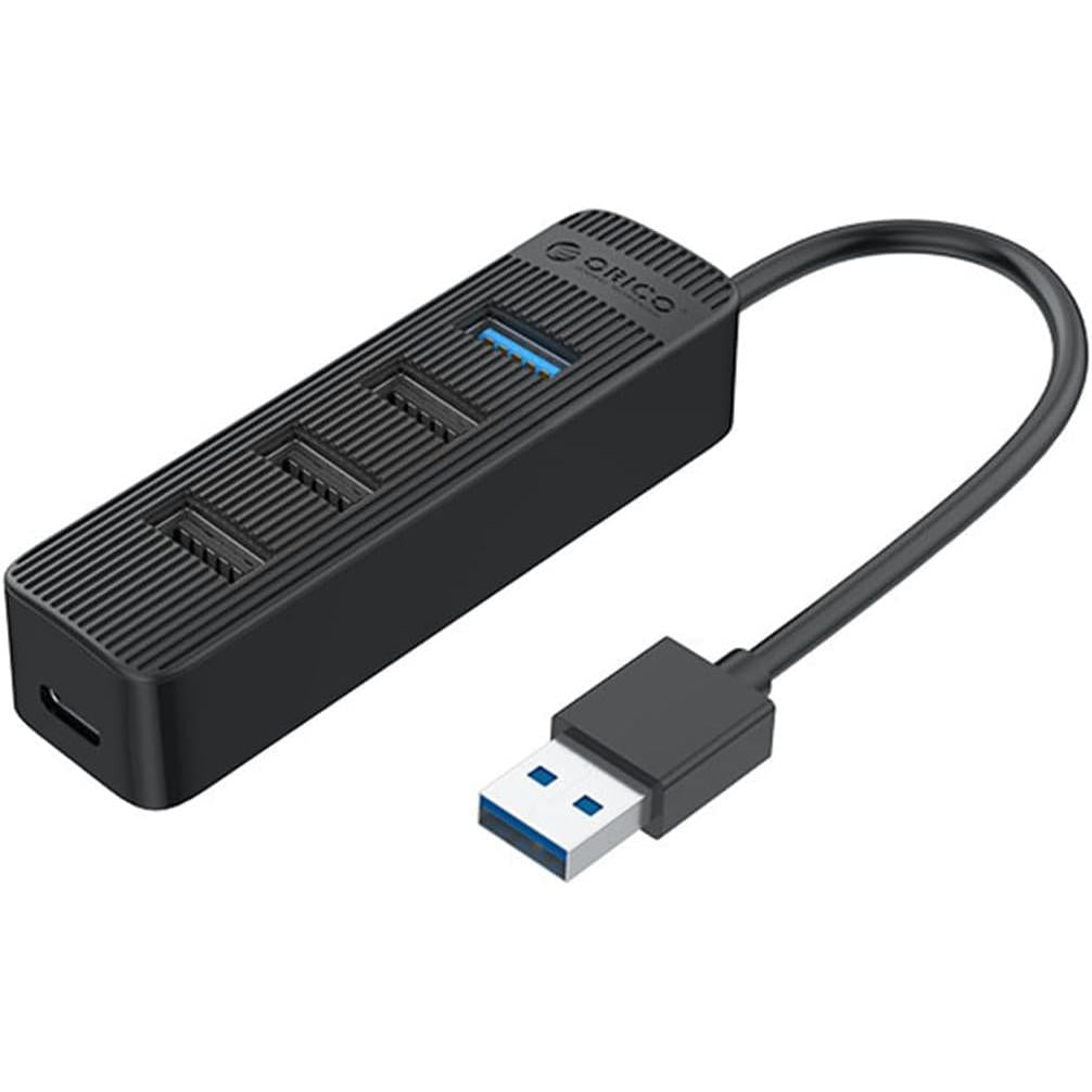 ORICO TWU32-4A-BK-EP USB 3.0 Hub + 3 x USB 2.0 5Gbps Cable 15 cm, 4A, Black