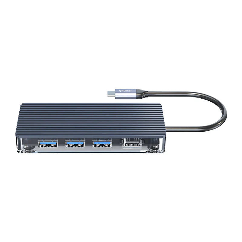 ORICO Type-C 6-in-1 Transparent Hub