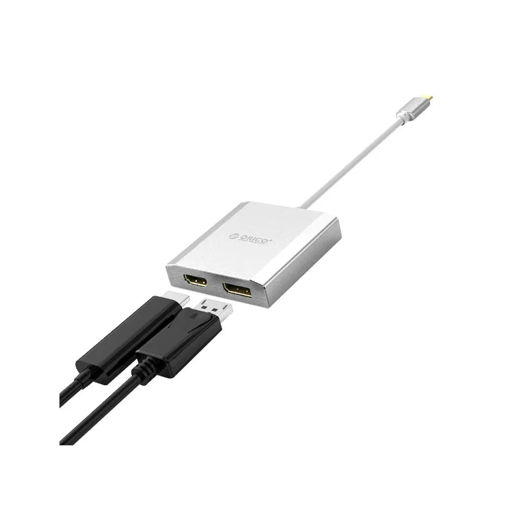 ORICO Type-C to Display Port & HDMI Adapter - Silver