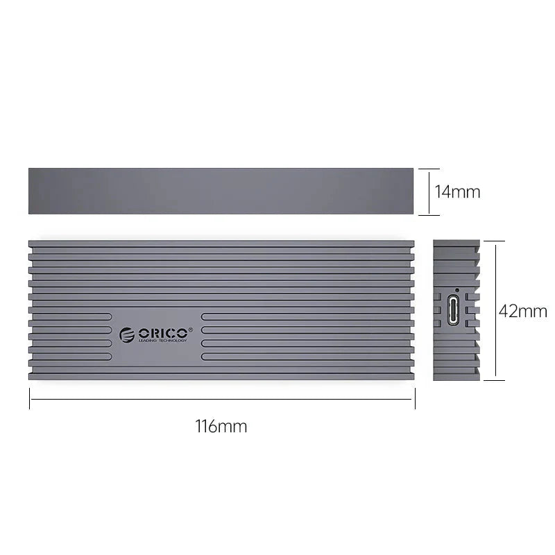 ORICO USB 3.2 20Gbps M.2 NVMe SSD Enclosure - Grey