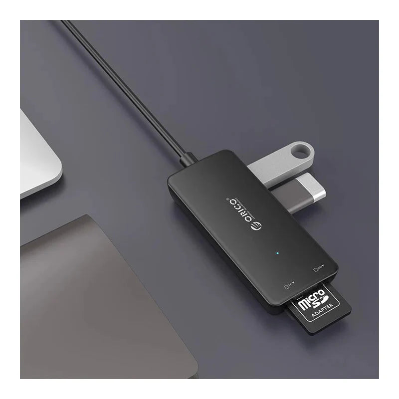ORICO USB HUB - USB3.0 3-Port / Card Reader / Black