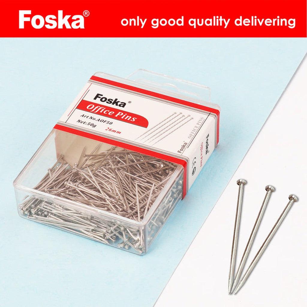 Office Pins  Foska  50Grm - Aof50-Nik 50gram/Box