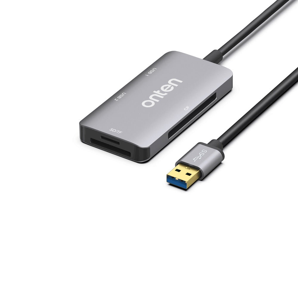 Onten 8107 USB 3.0 Hub Card Reader 5in1 Multi-Function
