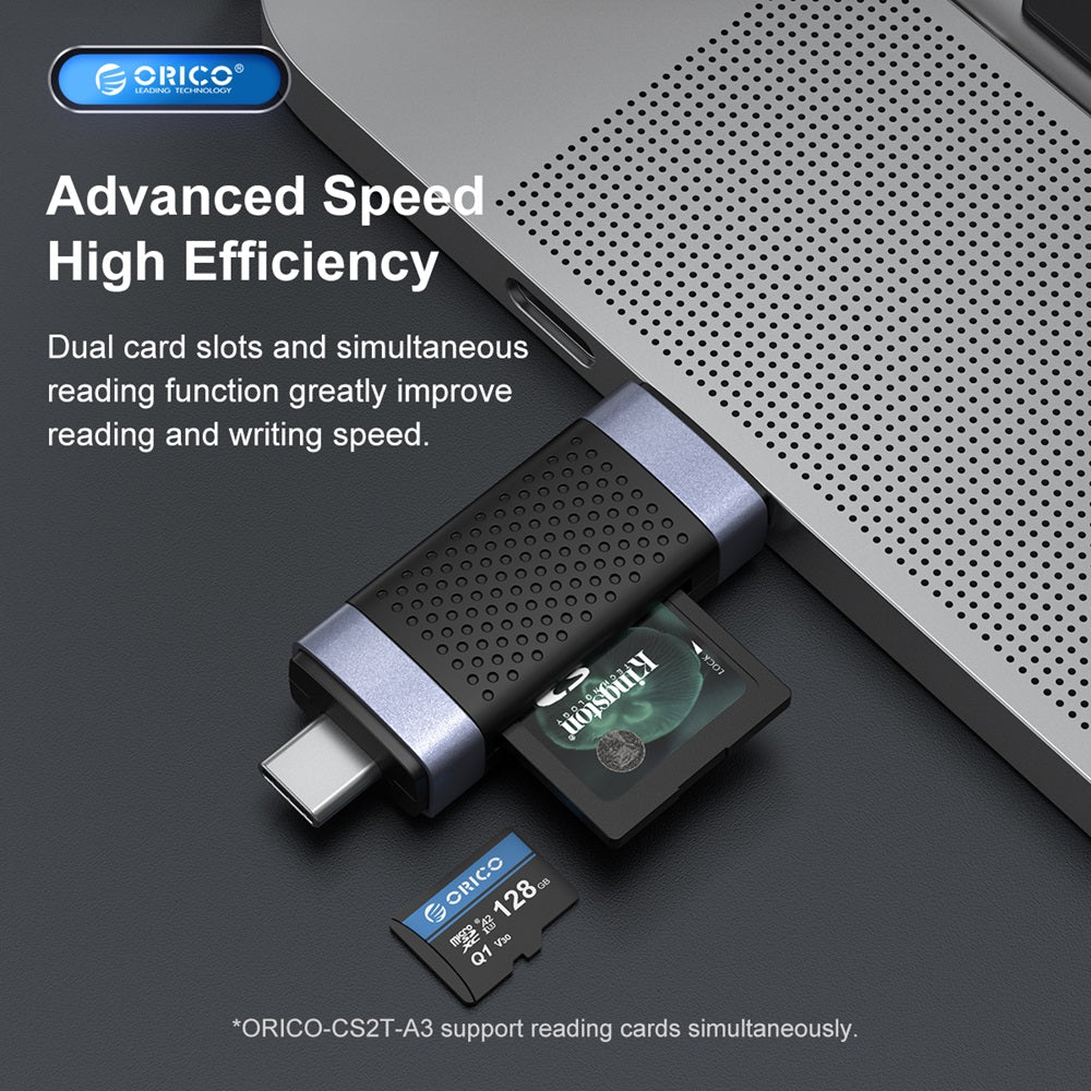Orico AC3 Card Reader Dual Head USB-A 3.0 USB-C