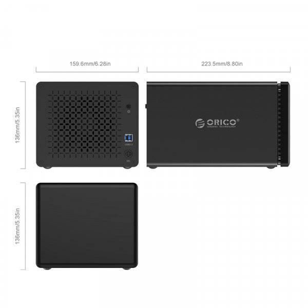 Orico NS500RU3 5 Bay USB 3.0 HDD Enclosure With RAID