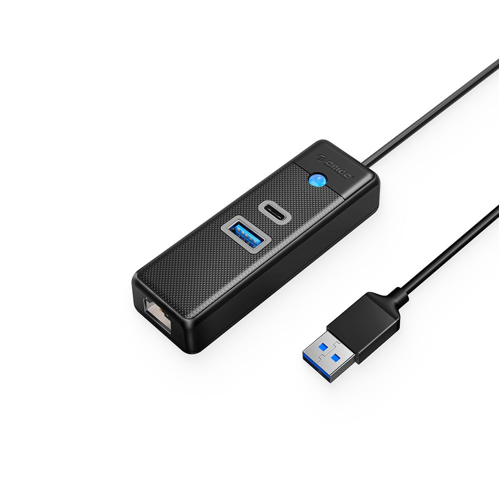 Orico PWCUR USB 3.0 Hub with USB-C RJ45 Gigabit Network Adapter