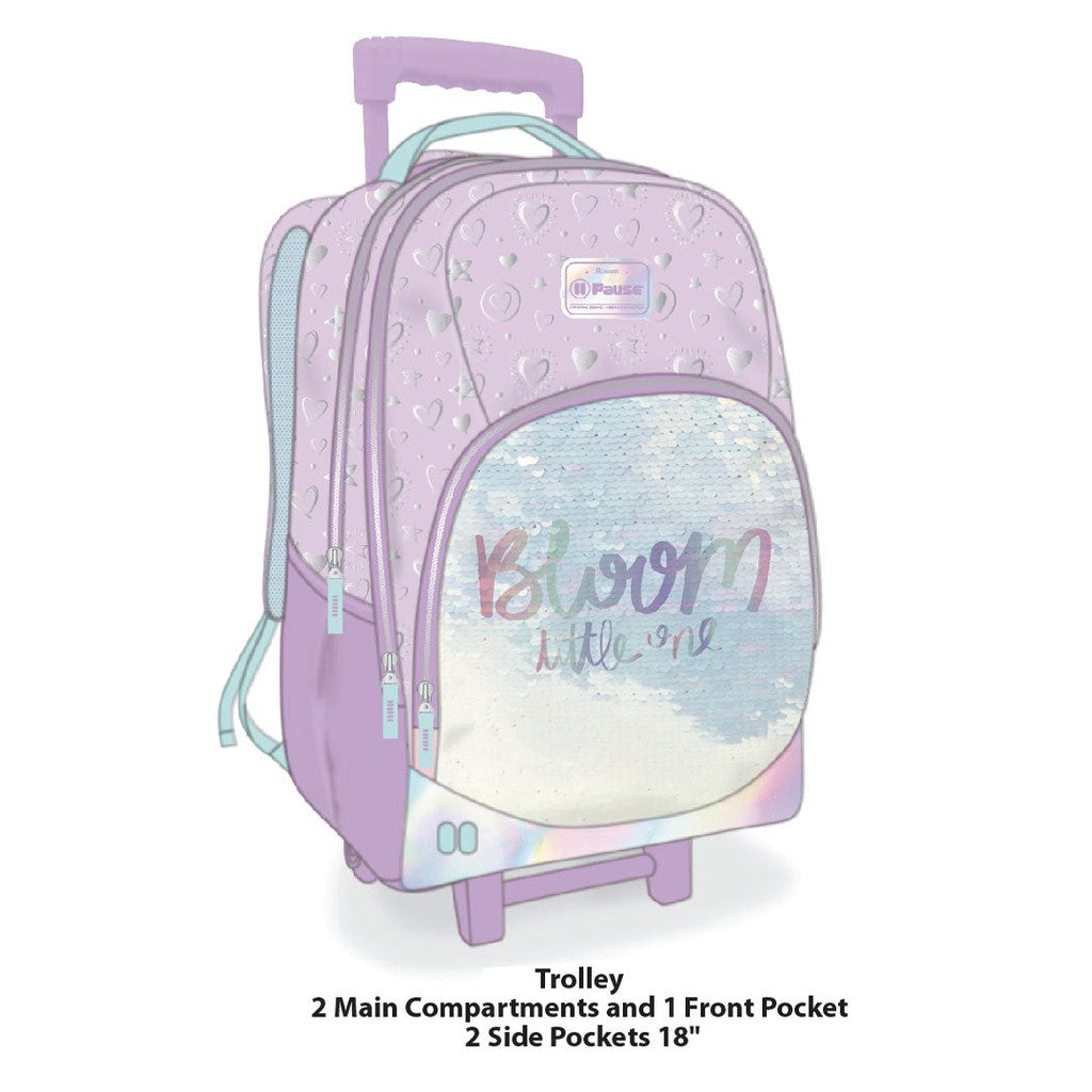 PAUSE BLOOM TROLLEY BAG