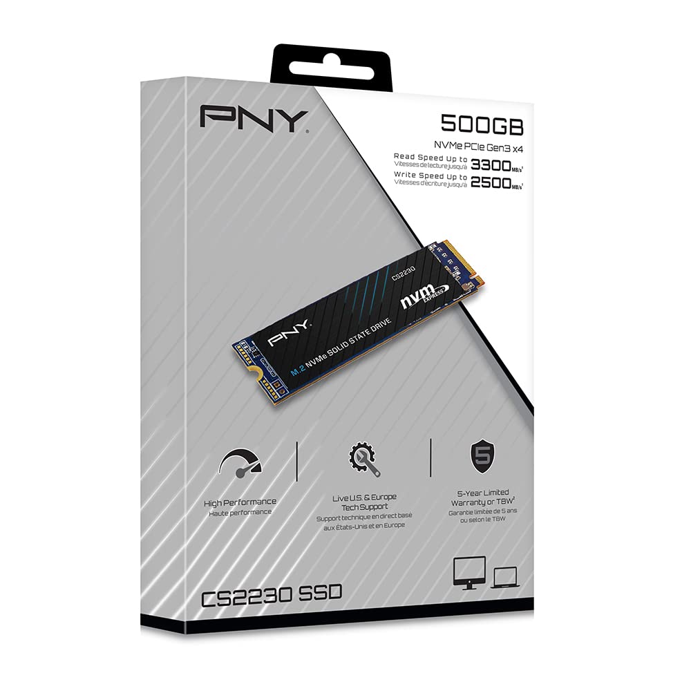 PNY CS2230 500GB M.2 NVMe Internal SSD