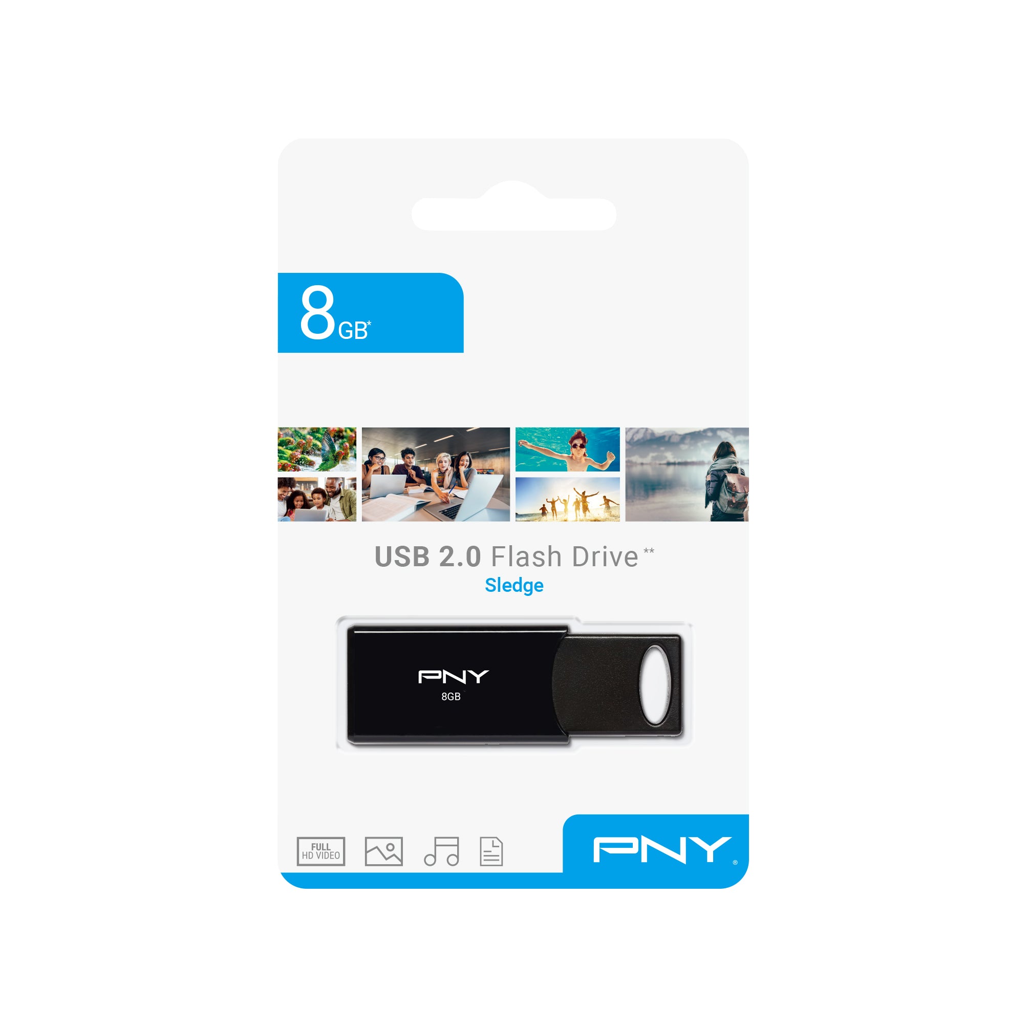 PNY Flash Drive Sledge USB 2.0 – 8GB