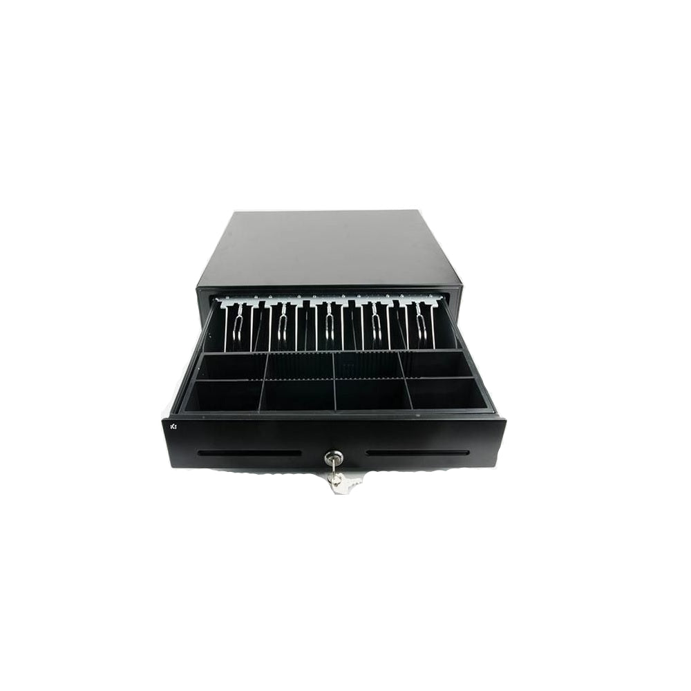 POS Cash Drawer Standard Size – 410mm, 5 Notes | 8 Coins with RJ11 Interface
