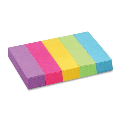POST-IT PAGE MARKERS NEON COLOURS – 1″ X 3″ 671-4AF