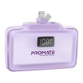 PROMATE PowerUp-10Duo Ultra-Compact Fast Charging Power Bank - 20W / USB-C / Lightning / Purple