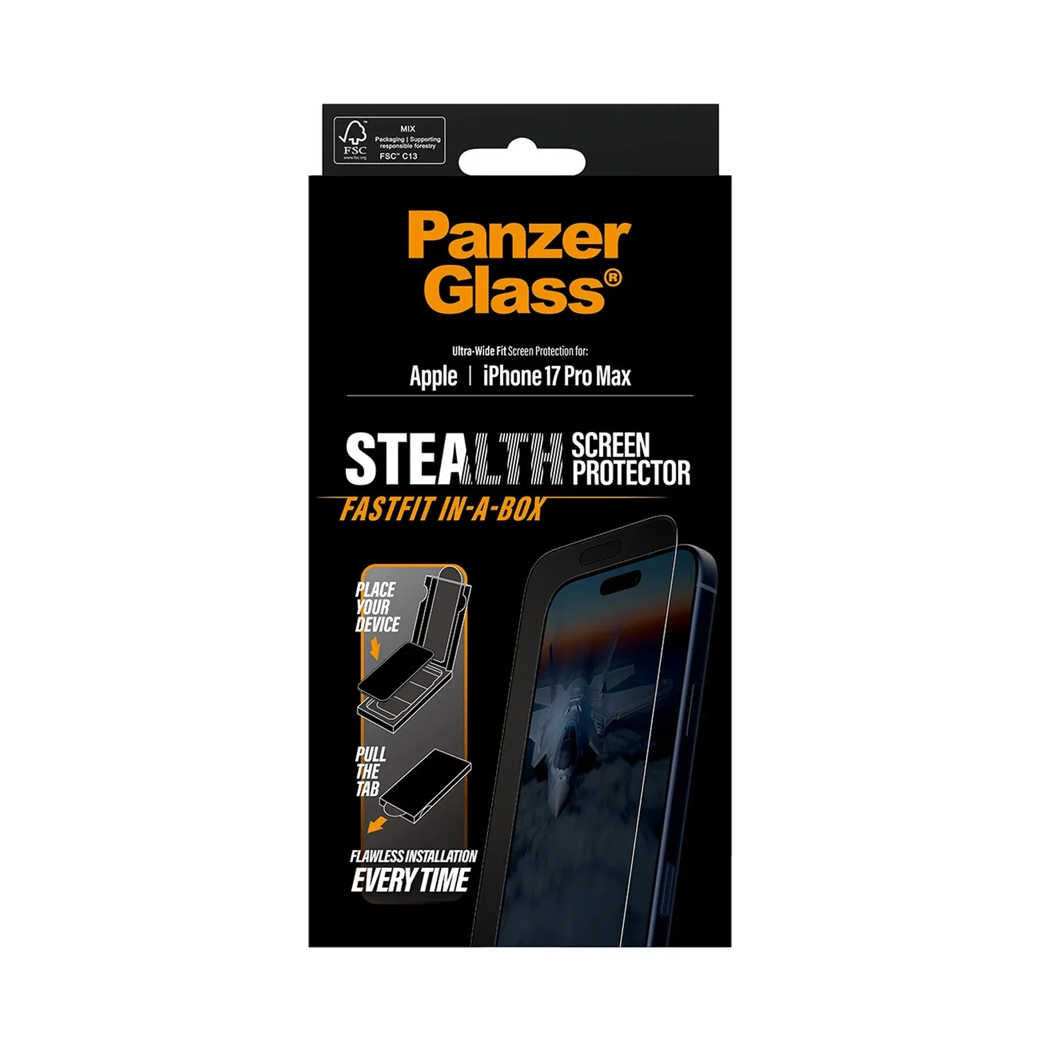 PanzerGlass Stealth Screen Protector for iPhone 17 Pro Max