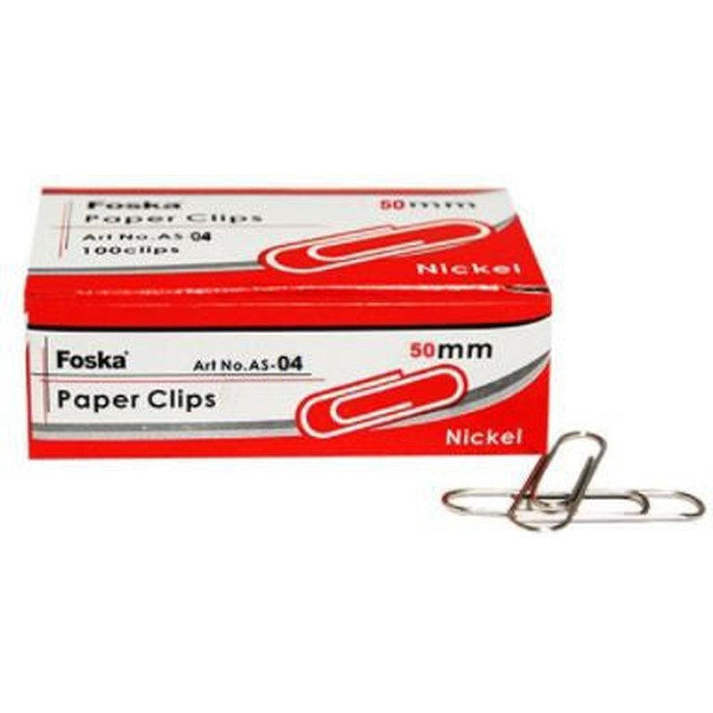 Paper Clips Size 50Mm 100cliips/Box  10Box/Pck