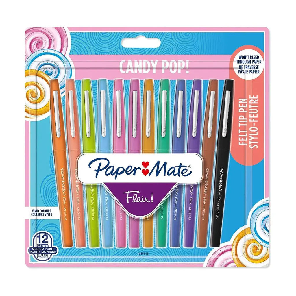 Paper Mate Flair Pens (Candy Pop Colors, 12 Colors)