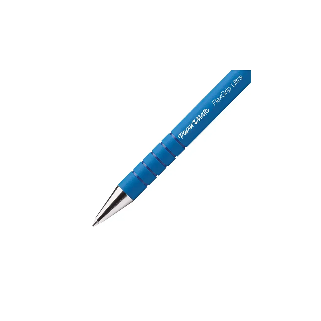 Paper Mate Flexgrip Ultra Retractable Ballpoint Pens (Blue, 3Pc)