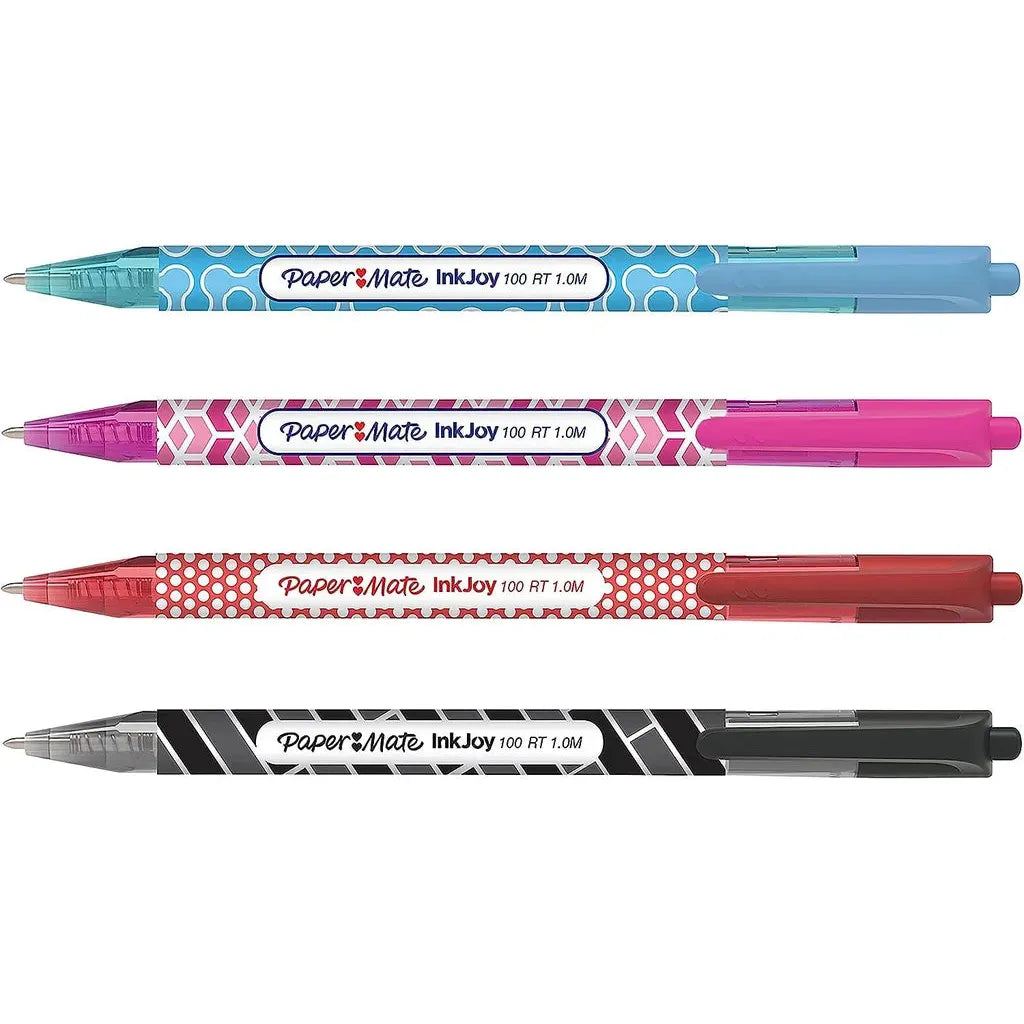 Paper Mate Inkjoy Wrap Ballpoint Pens (Assorted, 4Pc)
