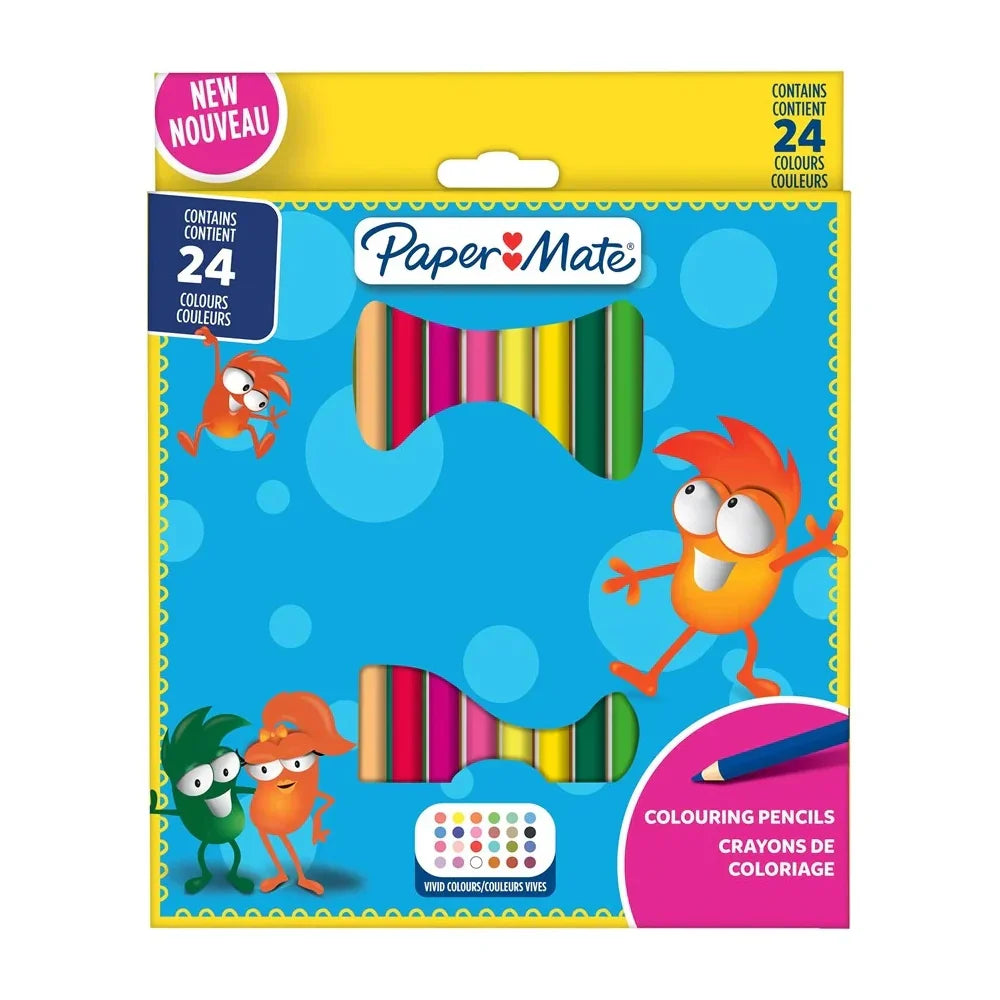 Paper Mate Kids Coloring Wood Case Pencils (24-Wall)
